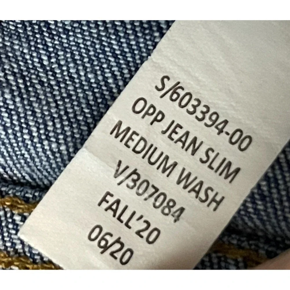 Banana Republic Men Slim Stretch Jean 36x34 Mid Rise Medium Wash Basic Everyday
